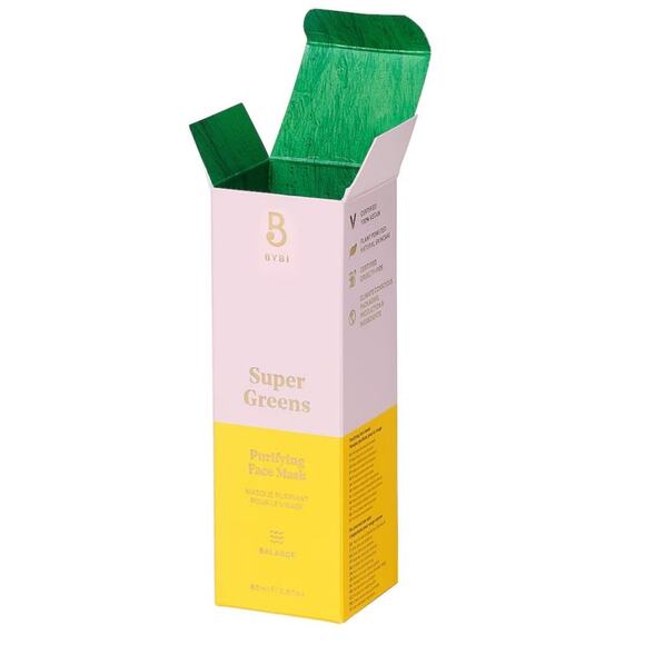 BYBI Beauty Super Greens Purifying Face Mask New in Box - Picture 2 of 3